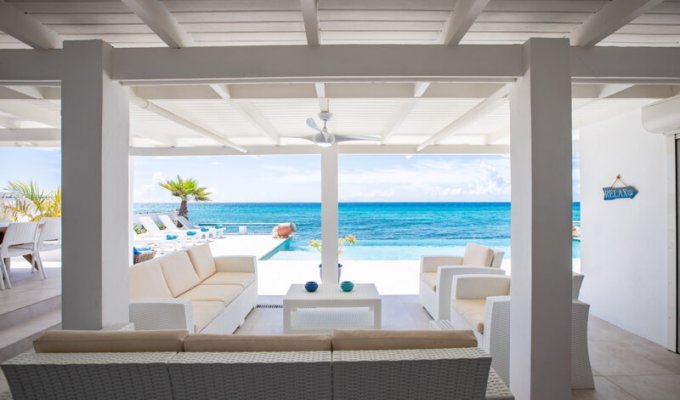 St Maarten Location Villa Pelican Key Front de mer Piscine privée proche de la plage
