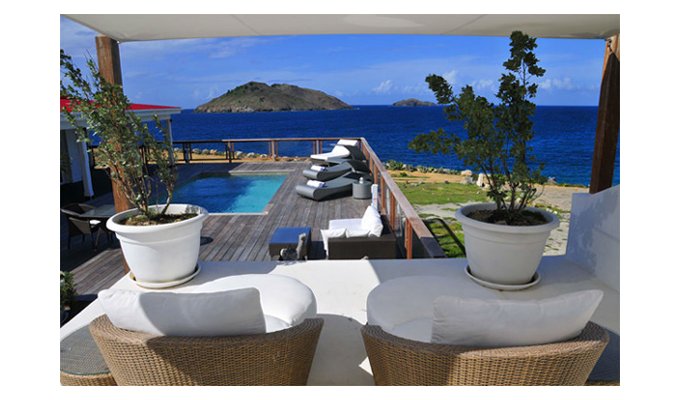 Location Villa de Luxe à St Barth sur la mer avec piscine privée - Flamands - Caraibes - Antilles Francaises